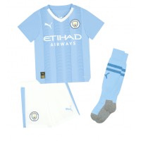 Camiseta Manchester City Matheus Nunes #27 Primera Equipación para niños 2024-25 manga corta (+ pantalones cortos)